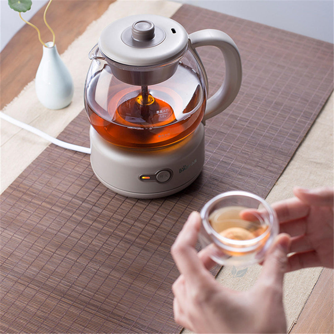 Mini Electric Cooking Pot Automatic Glass Black Tea Pot Image 4