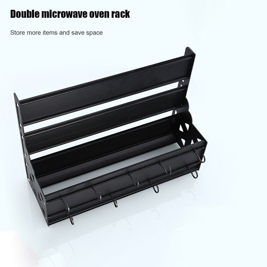 Microwave Oven Stand Storage Rack Shelf Space Saving Kitchen Bracket Image 6