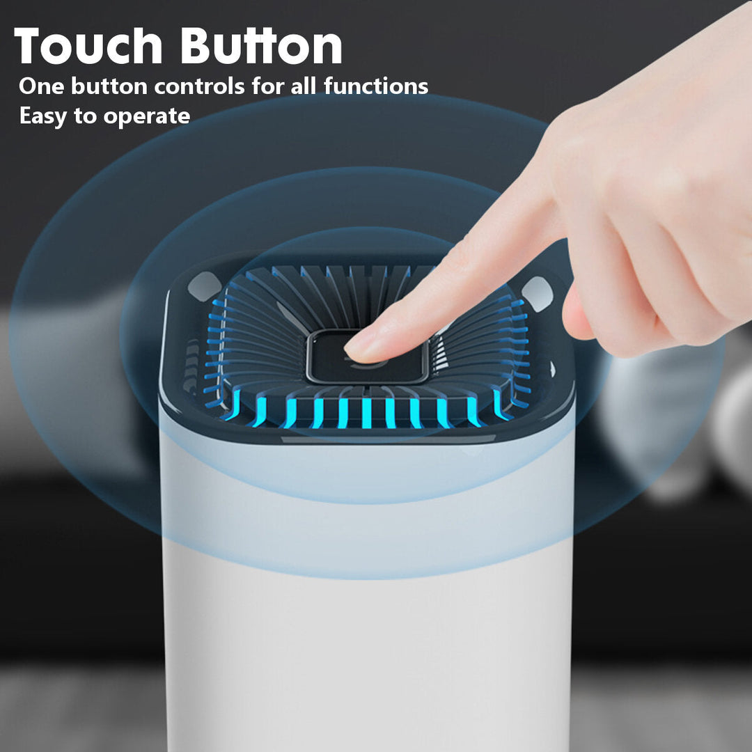 Mini Air Purifier With 7-Color Light USB Smart Home Car Fresh Oxygen Ionizer Smoke Cleaner Image 4