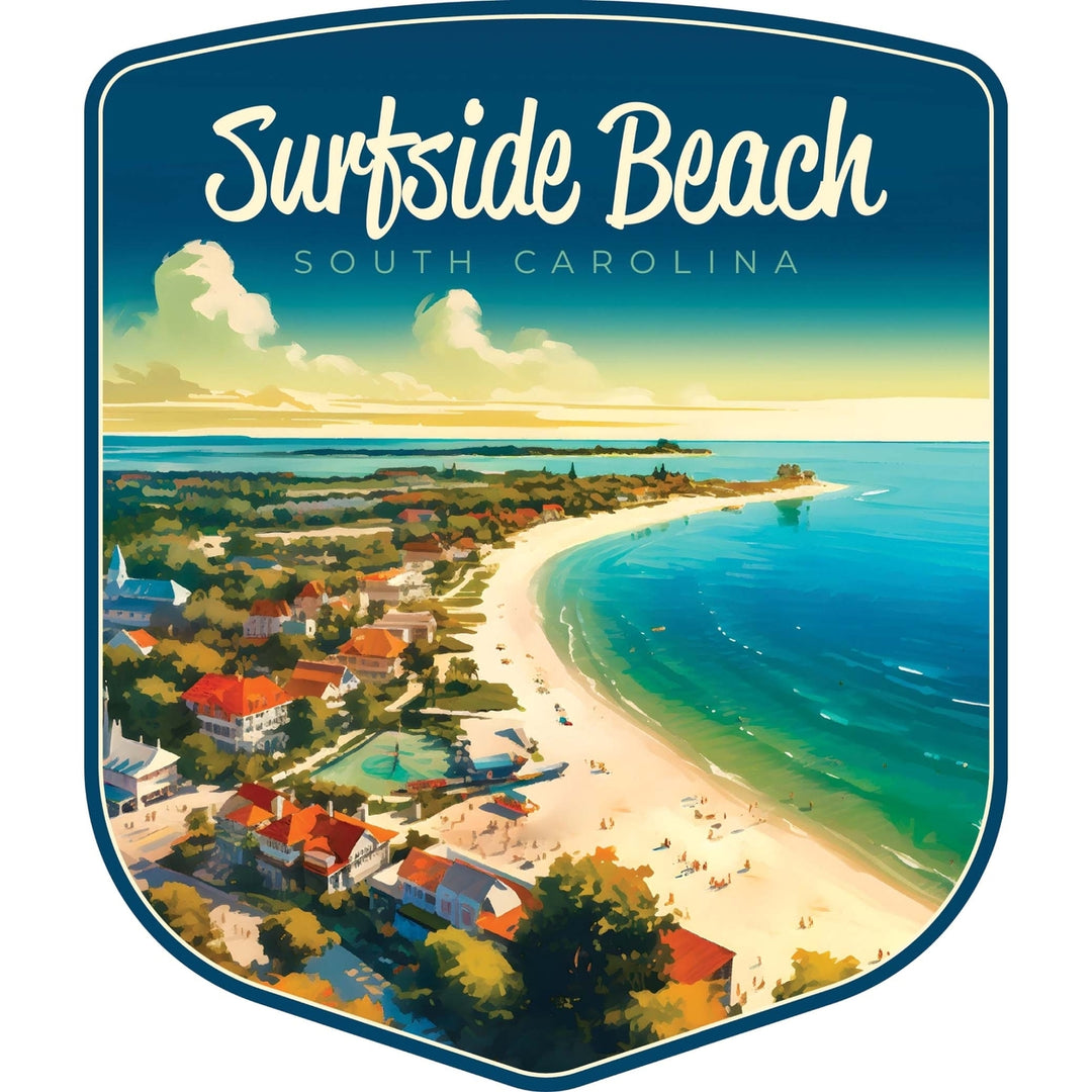 Surfside Beach South Carolina Design A Souvenir Vinyl Decal Sticker Image 1