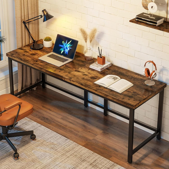 Tribesigns 78.7 Inch Double Computer Desk Extra Long Workstation for Two Users Image 2