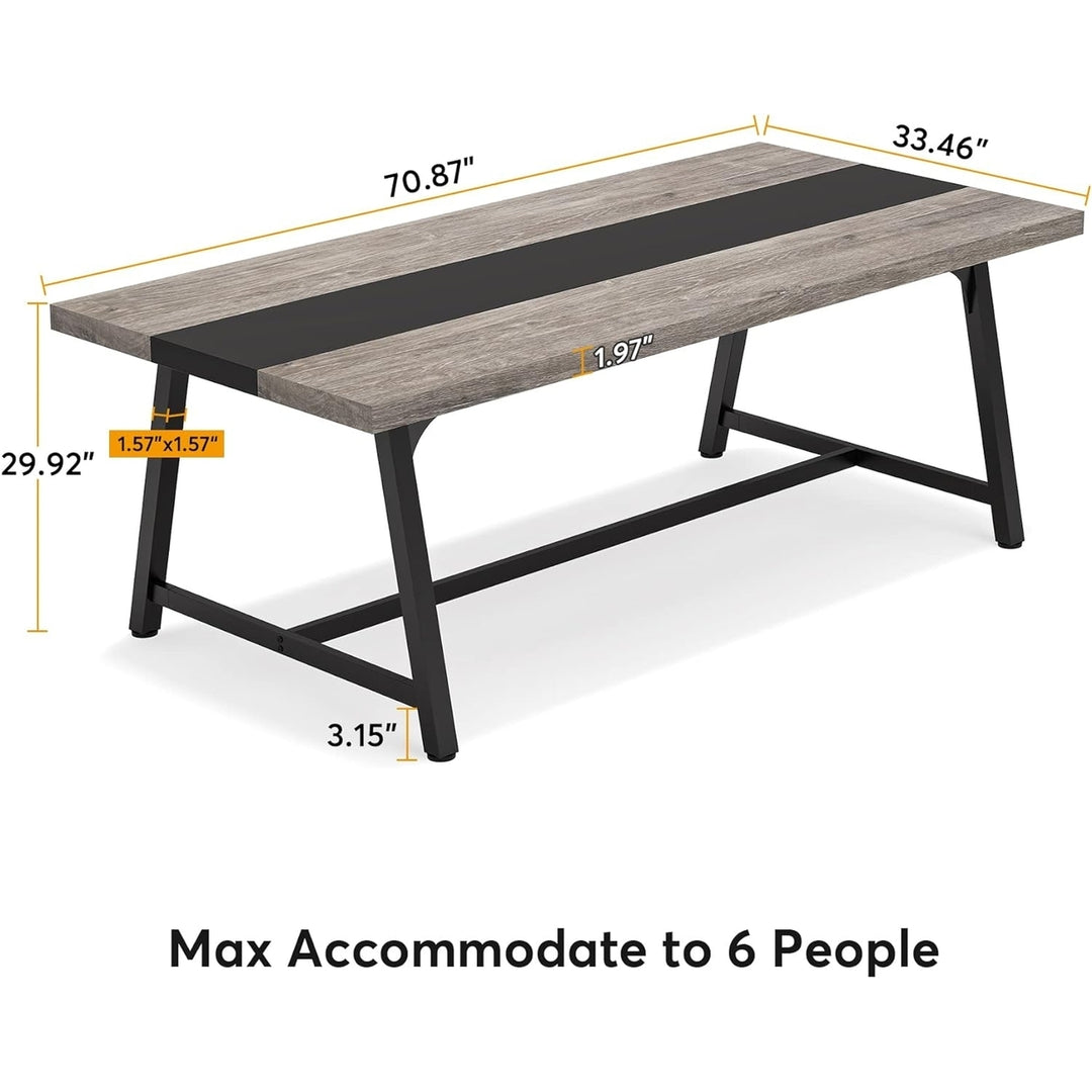 Tribesigns Conference Table 70.87in Rectangle Modern Meeting Table for Office Image 6