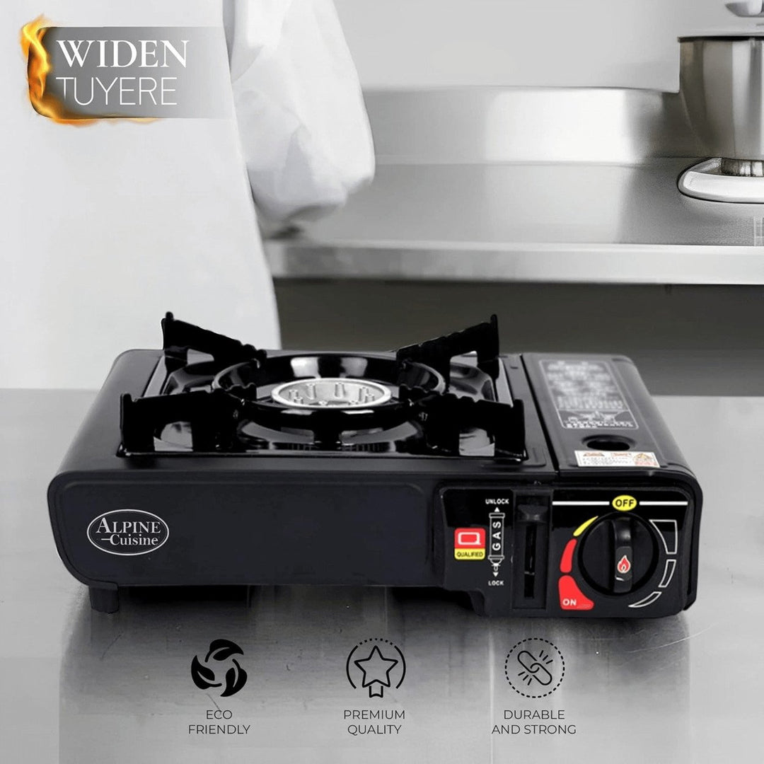 Alpine Cuisine Portable Gas Stove Compact Lightweight Indoor Outdoor Cooking AI38263 Image 5