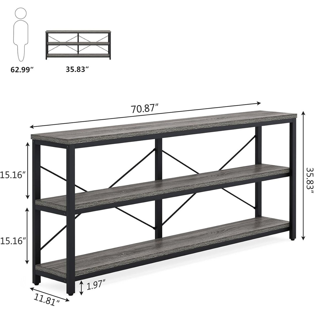 Tribesigns 71" Sofa Tables,Extra Long Couch Table, Narrow Long Console Table, Entryway Table,Sofa Table Image 2