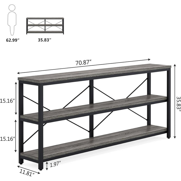 Tribesigns 71" Sofa Tables,Extra Long Couch Table, Narrow Long Console Table, Entryway Table,Sofa Table Image 2