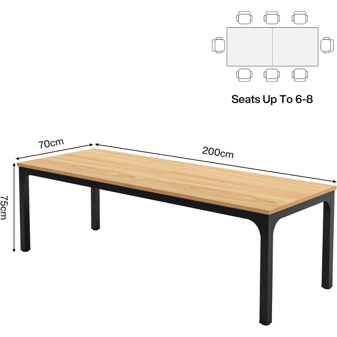 Tribesigns 6.5FT Conference Room Table 78.74W x 27.56D Office Meeting Table Image 6