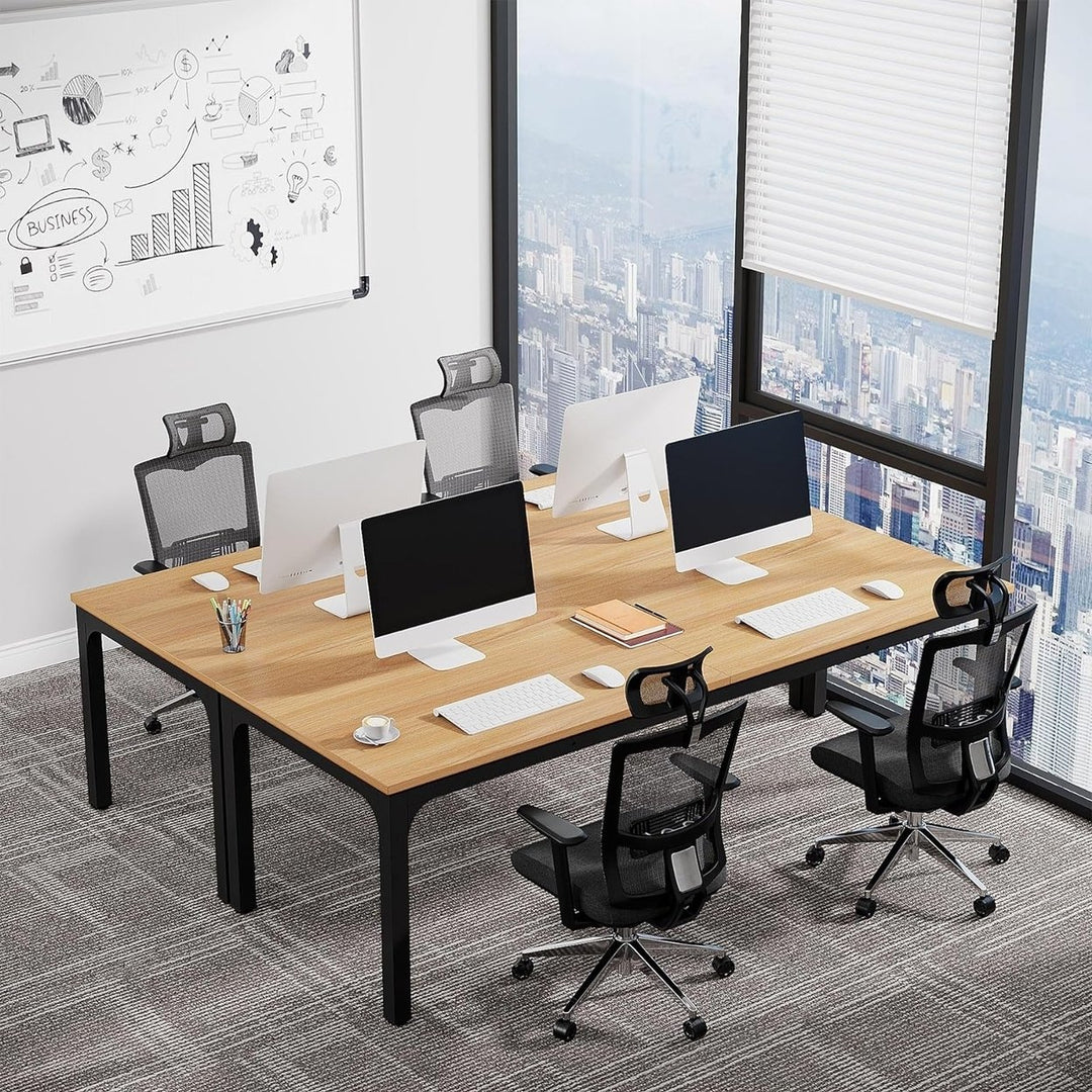 Tribesigns 6.5FT Conference Room Table 78.74W x 27.56D Office Meeting Table Image 5