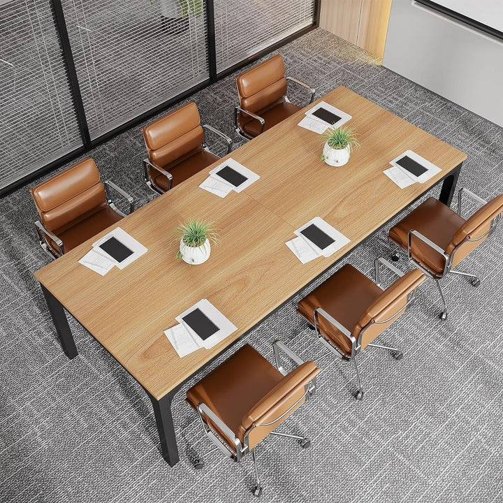 Tribesigns 6.5FT Conference Room Table 78.74W x 27.56D Office Meeting Table Image 3