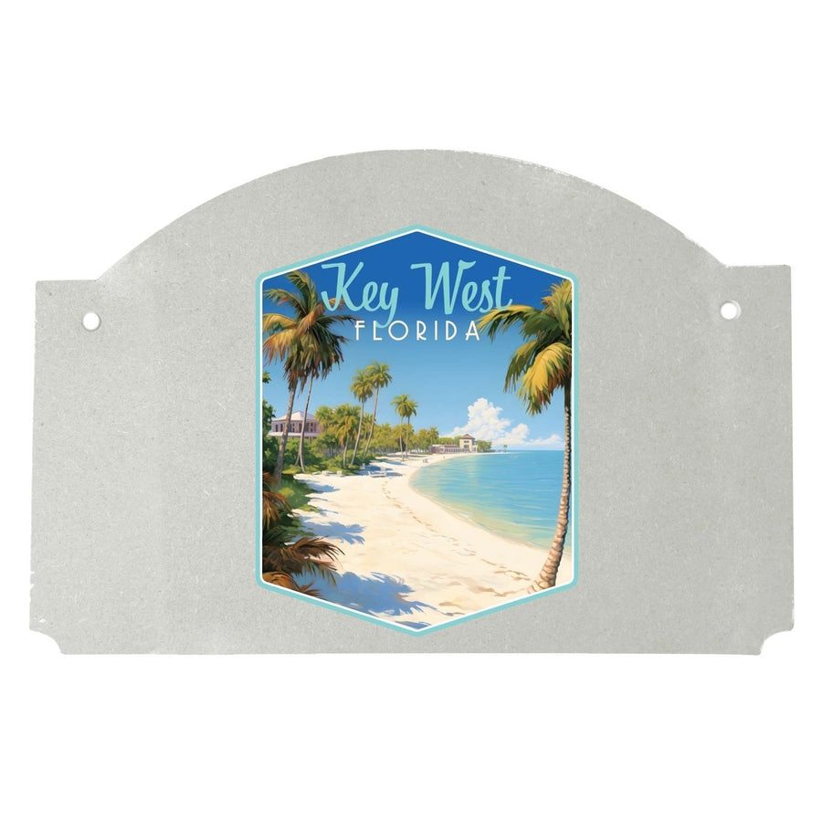 Key West Florida Design B Souvenir Wood sign flat with string Image 1