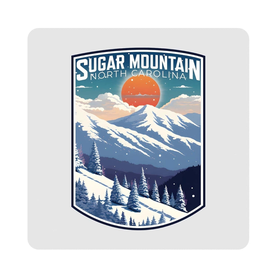 Sugar Mountain North Carolina Design A Souvenir 4x4-Inch Coaster Acrylic 4 Pack Image 1