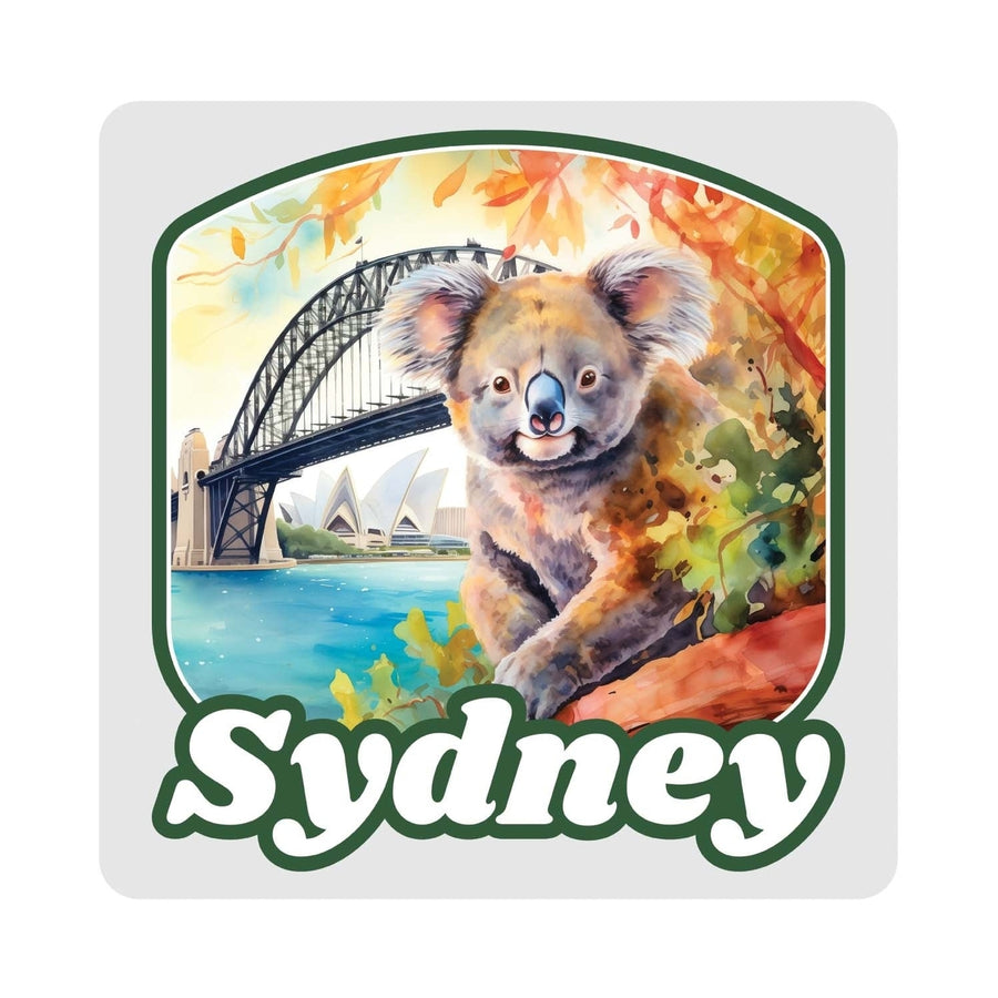 Sydney Australia Design C Souvenir 4x4-Inch Coaster Acrylic 4 Pack Image 1