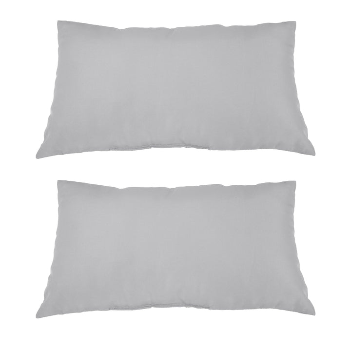 Sunnydaze Double Egg Chair Glider Cushion Set with Throw Pillows - Gray Image 7