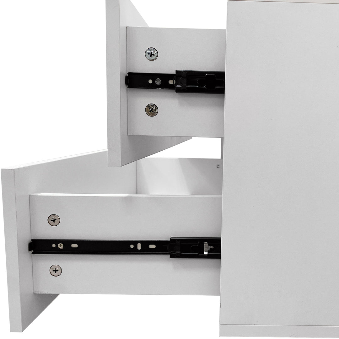 Livelylodge Modular Closet System White 118in 3 Rods 2 Drawers 10 Shelves Image 7