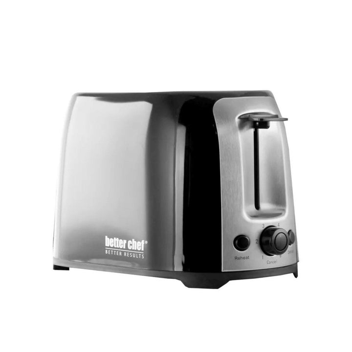 Better Chef Deluxe Cool Touch Wide-Slot 2-Slice Toaster Stainless Accents IM-226B Image 3