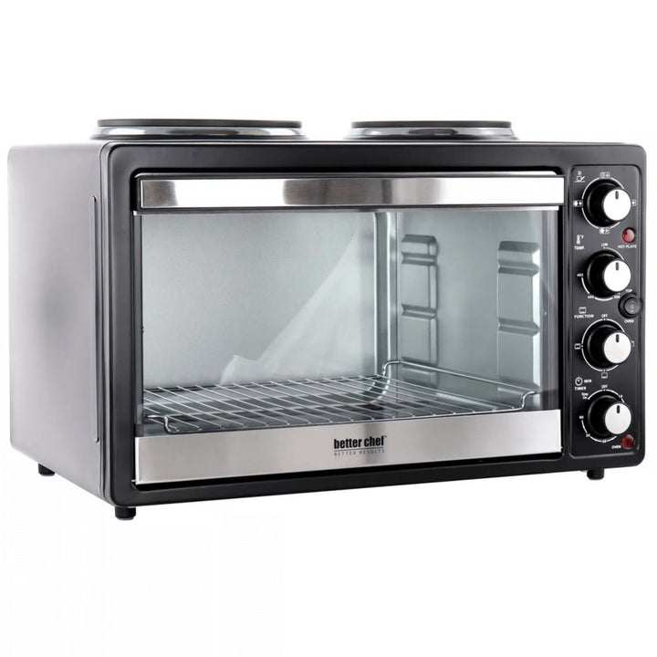 Better Chef Central XL Toaster Oven Broiler with Dual Element Solid Burners Image 1