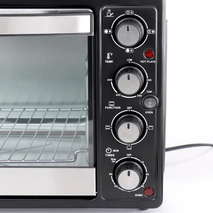 Better Chef Central XL Toaster Oven Broiler with Dual Element Solid Burners Image 4