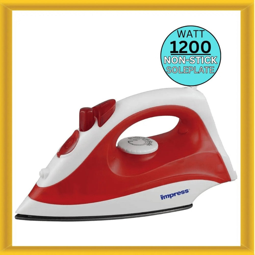 Impress Compact Non-Stick Steam and Dry Iron Model IM-11R with Spray Function Image 2