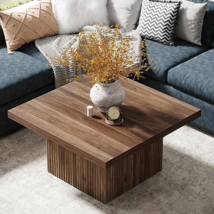 Tribesigns Square Coffee Table, 31.5-Inch Engineered Wood Coffee Table for Living Room Image 3