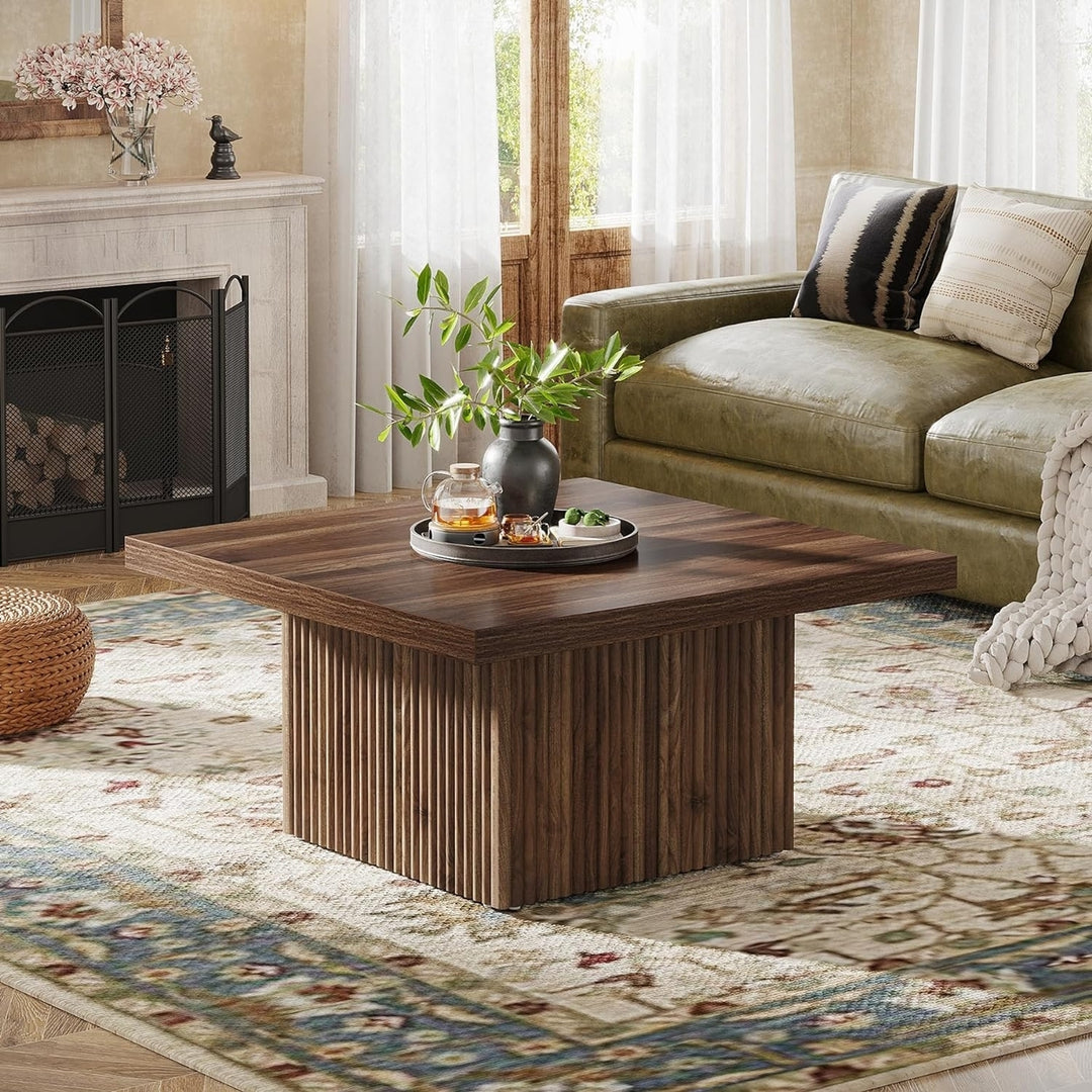 Tribesigns Square Coffee Table, 31.5-Inch Engineered Wood Coffee Table for Living Room Image 5