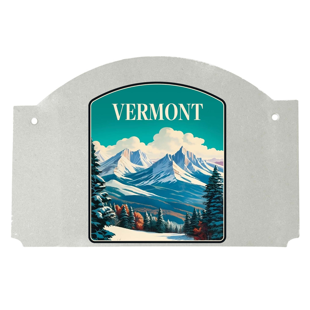 Vermont Design A Souvenir Wood sign flat with string Image 1