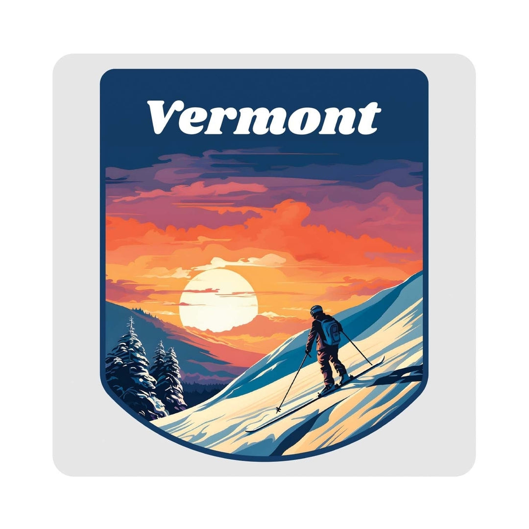 Vermont Design B Souvenir 4x4-Inch Coaster Acrylic 4 Pack Image 1