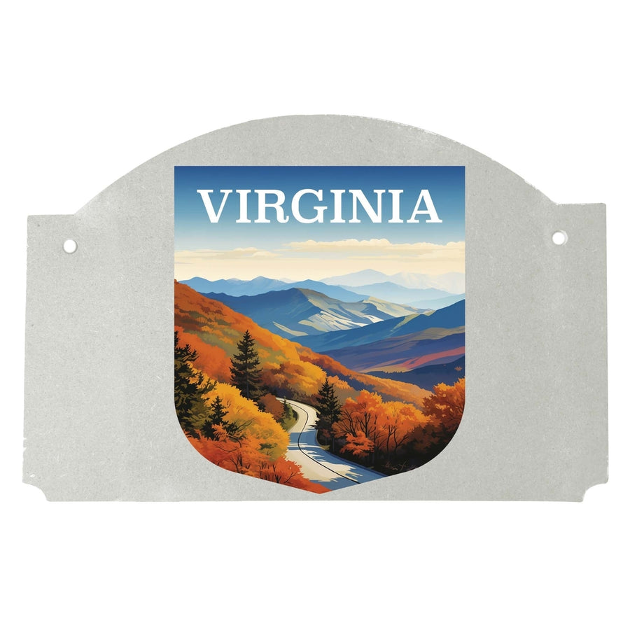 Virginia Design A Souvenir Wood sign flat with string Image 1