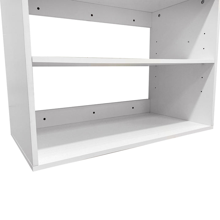 Livelylodge Modular Closet Storage System White Wood 9 Shelves 2 Rods 2 Drawers Image 9