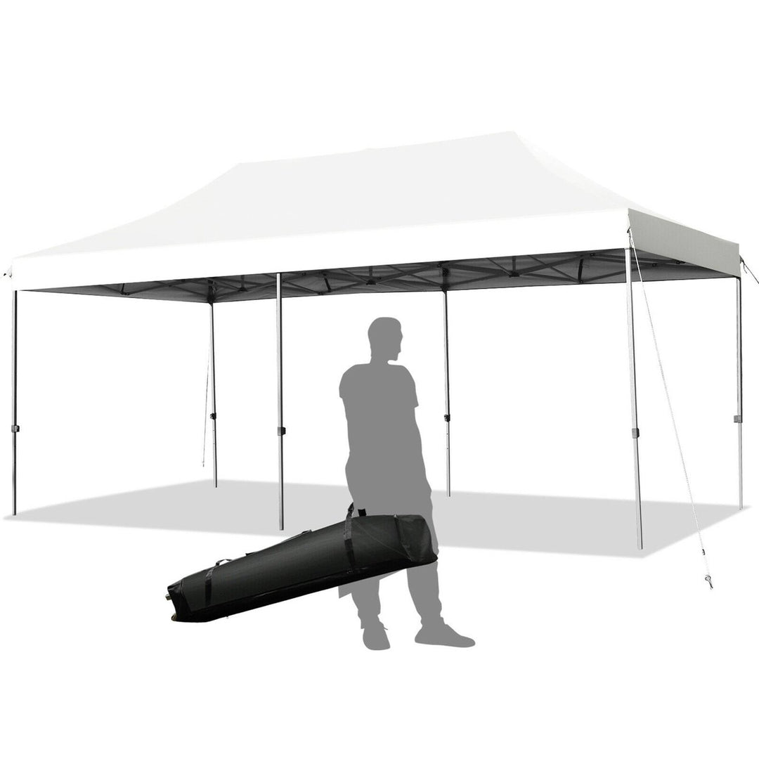 10x20 Pop up Canopy Tent Folding Heavy Duty Sun Shelter Adjustable W/Bag Image 1