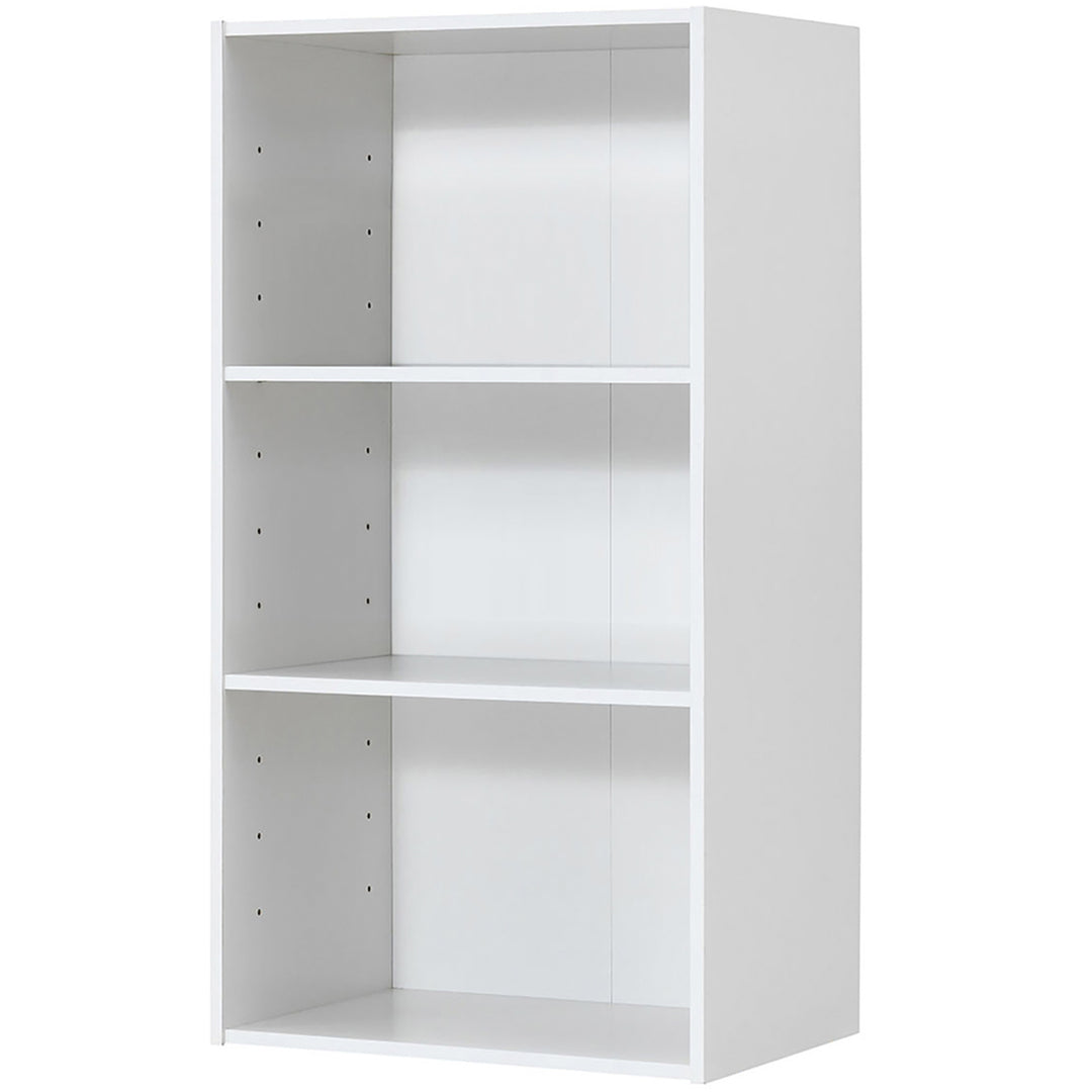 3 Tier Open Shelf Bookcase Multi-functional Storage Display Cabinet Furni White Image 10