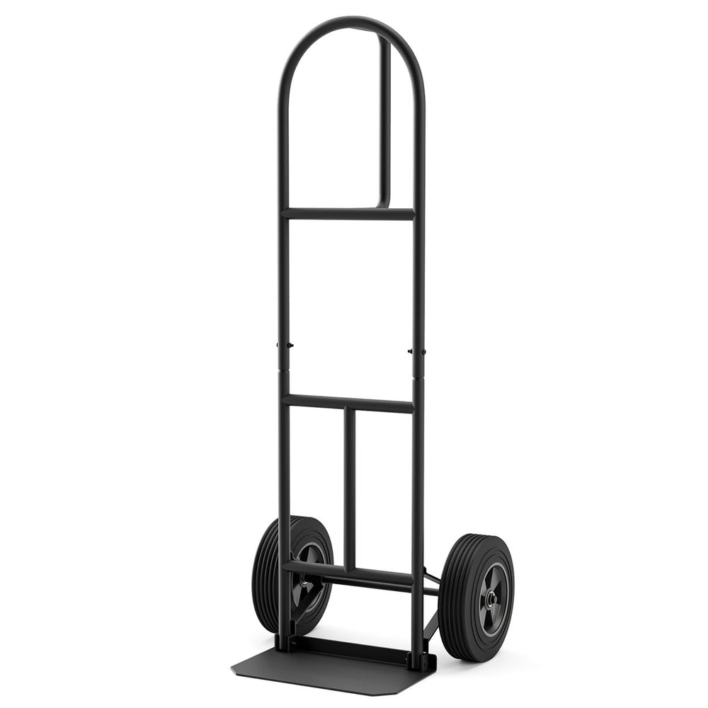 Heavy Duty Hand Truck Trolley 660lbs Capacity Dolly Cart w/ Foldable Nose Plate Image 2