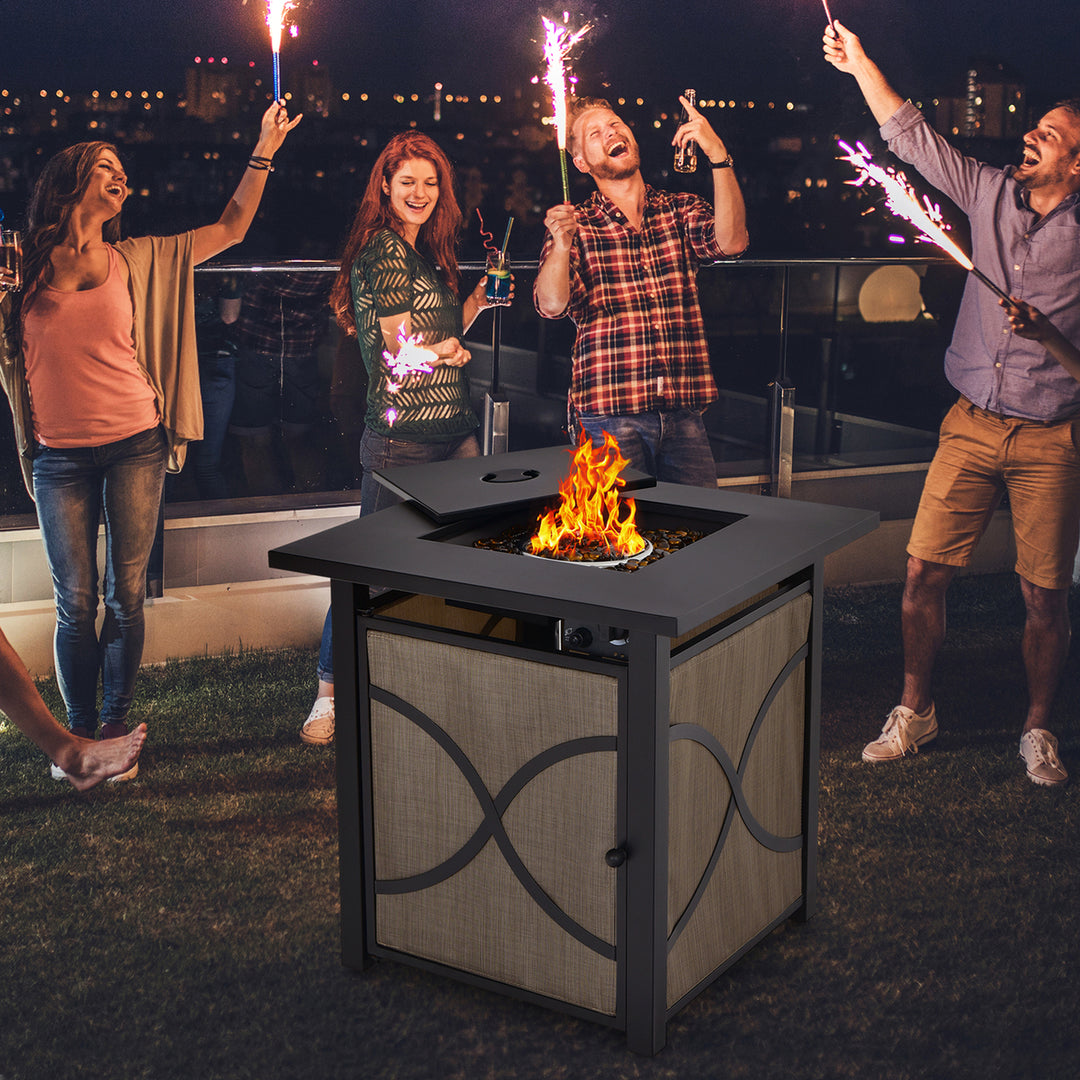 25 Gas Fire Pit Table 40,000 BTU Propane Fire Pit Table w/ CSA Certification Image 4