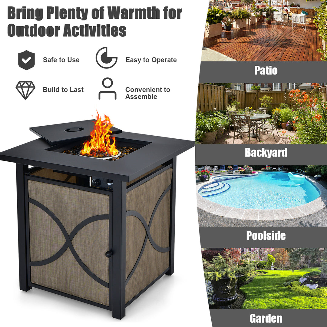 25 Gas Fire Pit Table 40,000 BTU Propane Fire Pit Table w/ CSA Certification Image 7