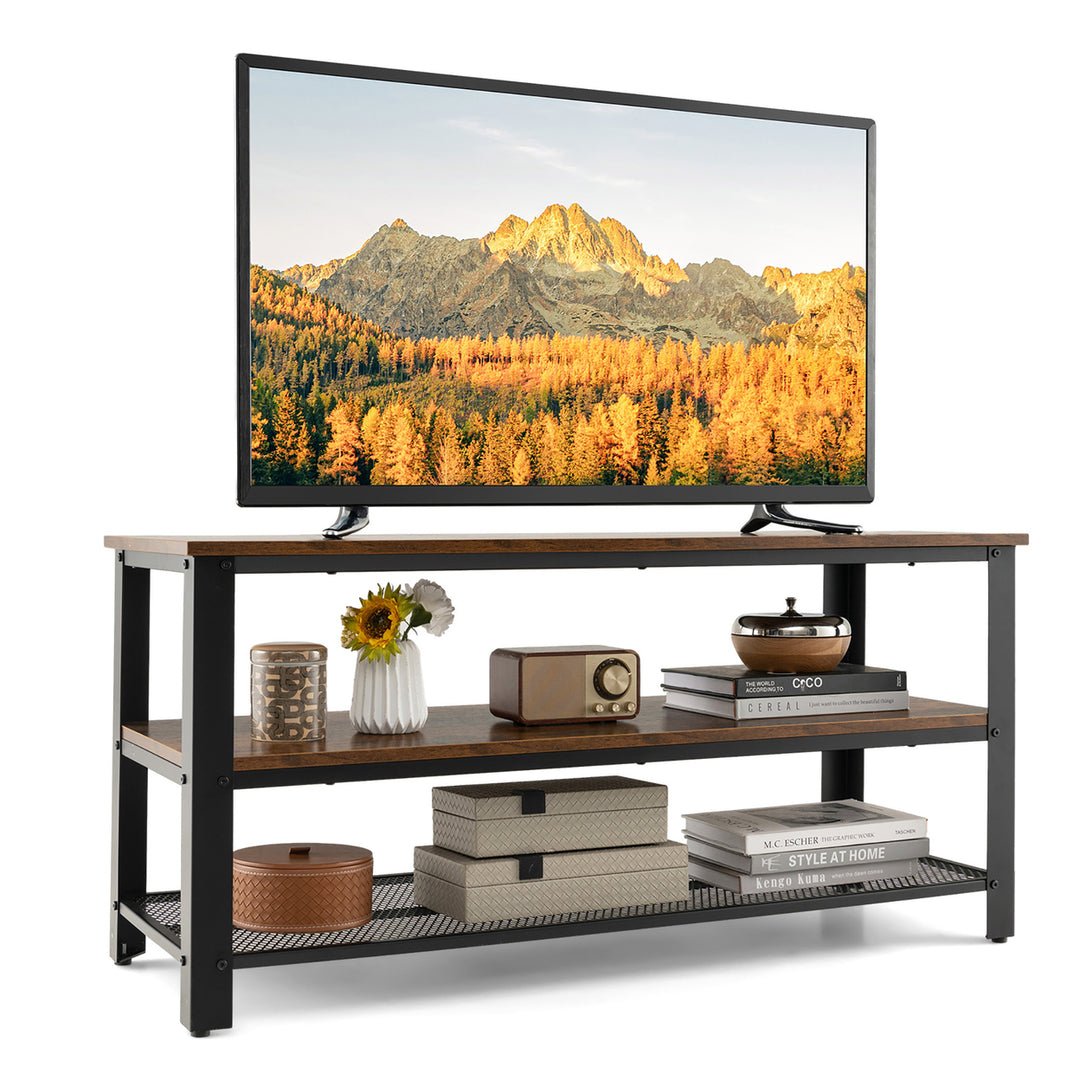 TV Stand for TVs up to 50 Inches 3-Tier Entertainment Center Image 10