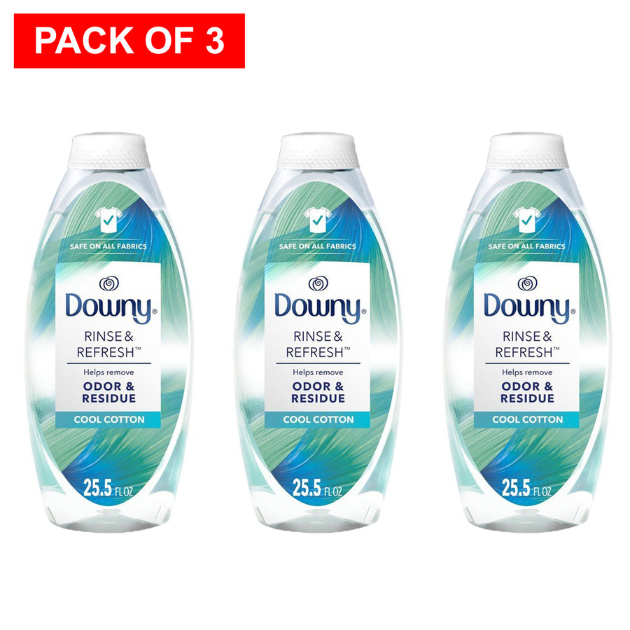 Downy Rinse and Refresh Fabric Softener, Cool Cotton 754ml (Pack of 3) Image 1