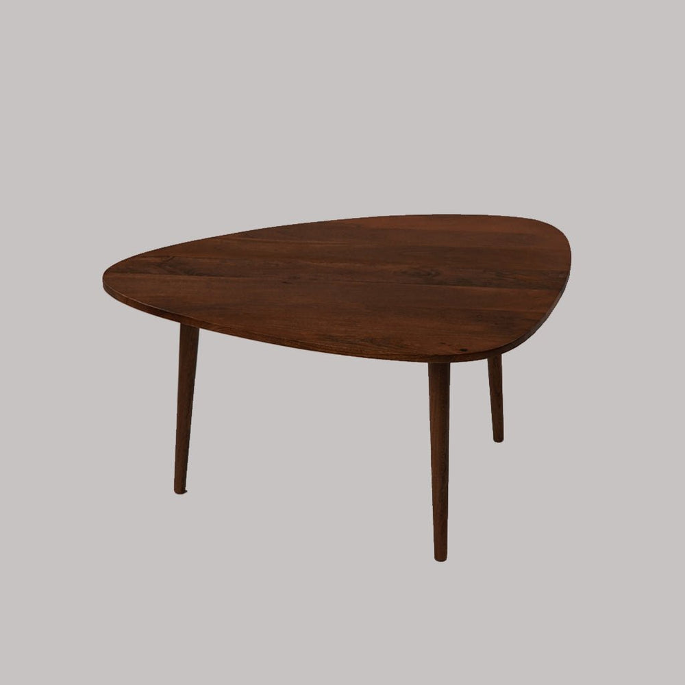 Handmade Eco-Friendly Modern Wood Drop Shaped Coffee Table 26" From BBH Homes Image 2