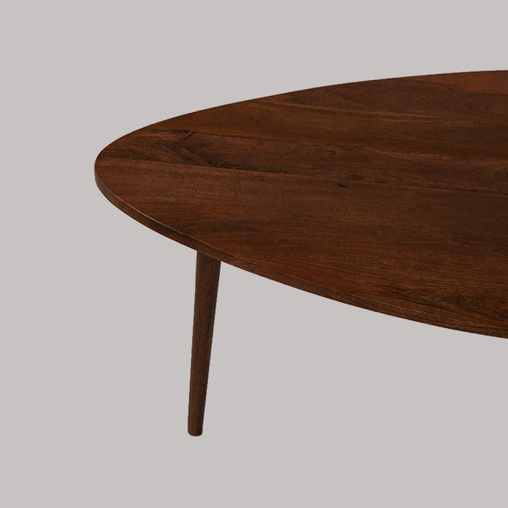 Handmade Eco-Friendly Mango Wood Oval Coffee Table 36" BBH Homes Modern Design Image 4