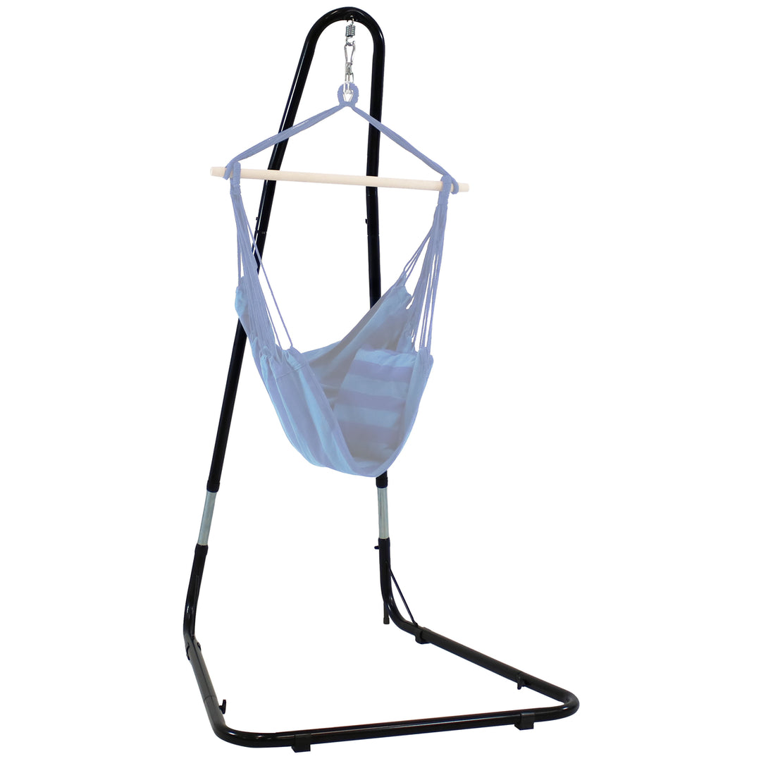 Sunnydaze Powder-Coated Steel Adjustable Hammock Chair Stand - 93 in Image 9