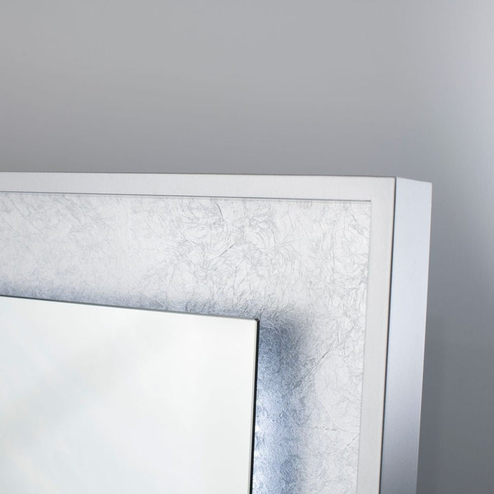 Allsumhome Full Length Mirror with LED Lights,28" x 60" Lighted Floor Standing, Full Body,Sliver Image 5
