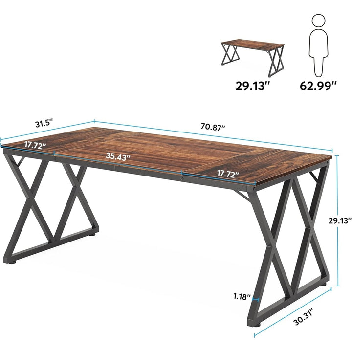 Tribesigns Conference Table, Meeting Table for Office Conference Room, Modern Rectangular Seminar Training Table Image 5