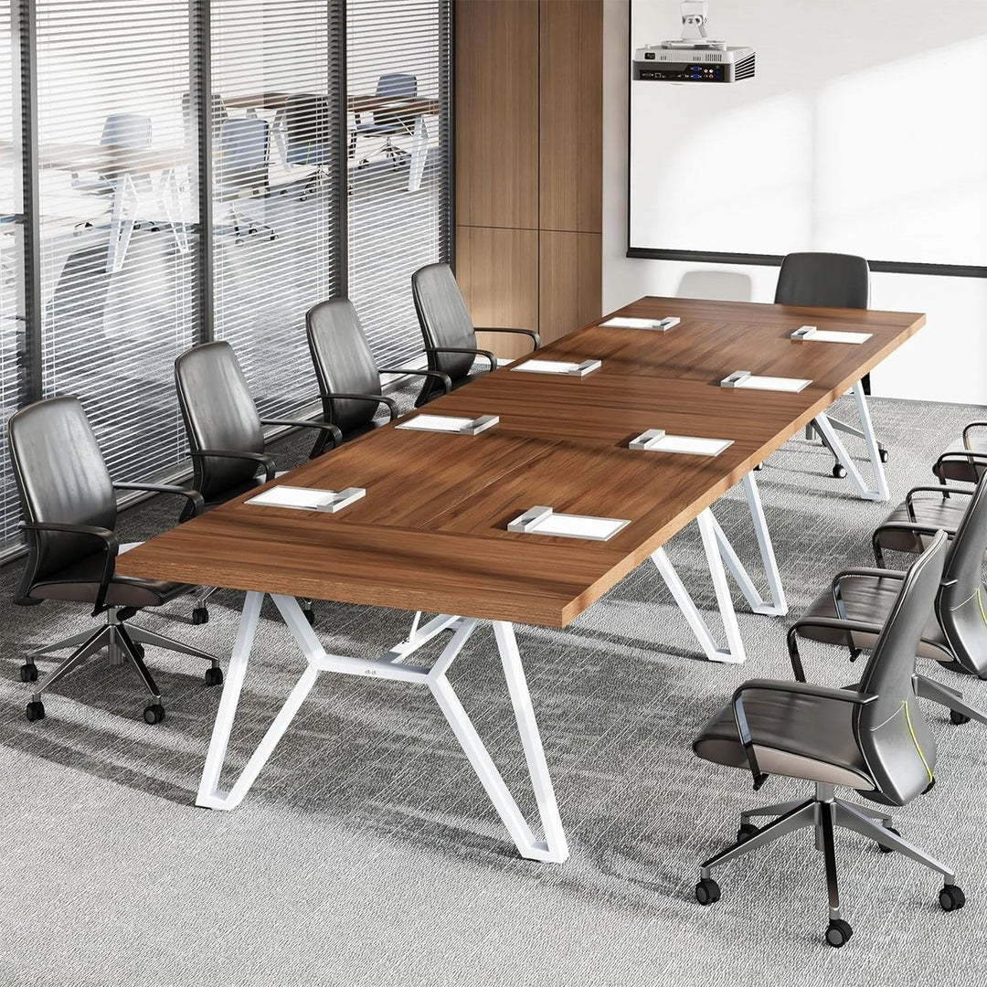 Tribesigns 6FT Conference Table, 70 Meeting Table, Long Seminar Table for Meeting Room, Rectangular Modular Conference Image 4