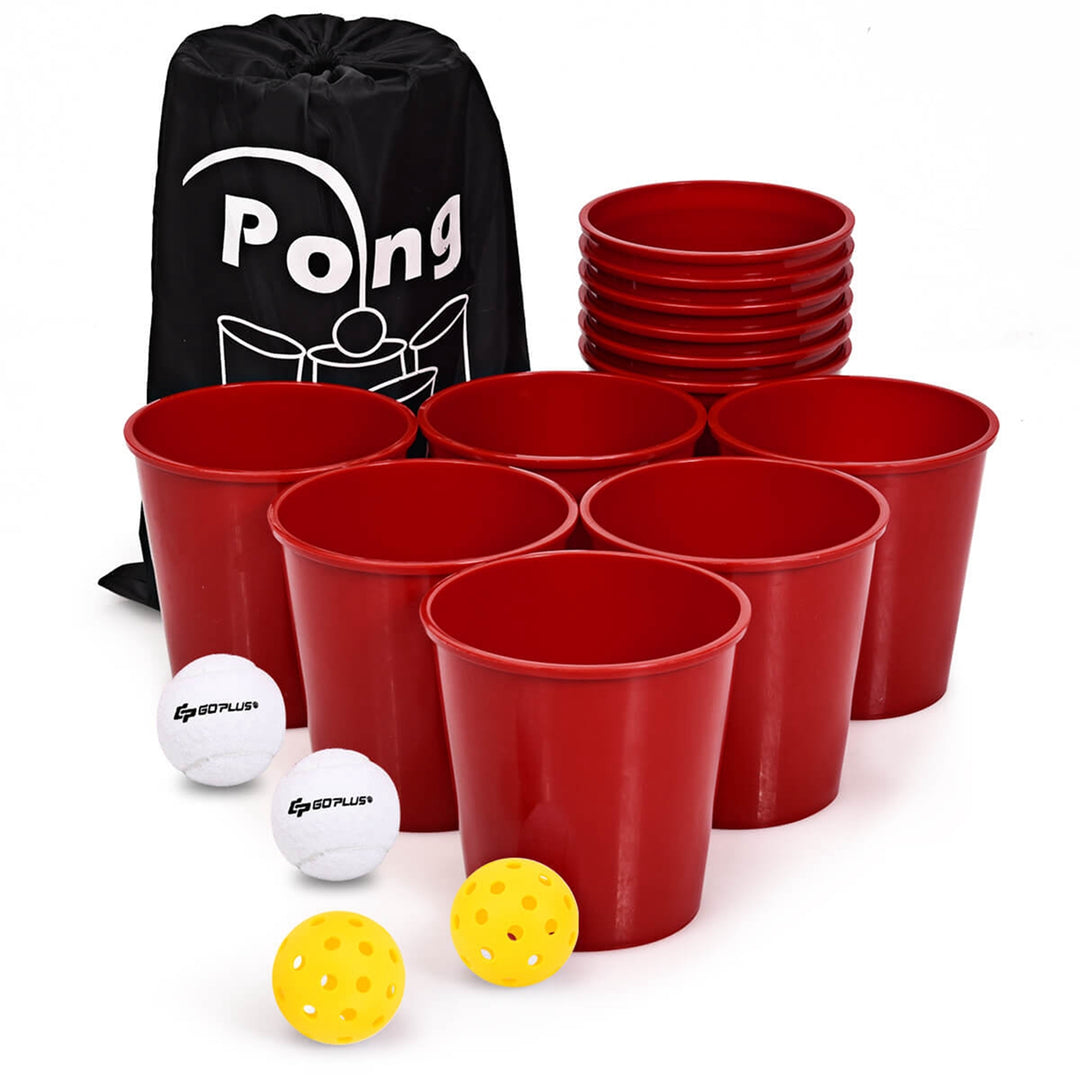 Yard Pong Giant Pong Game Set Carry Bag Outdoor Backyard Game Image 8