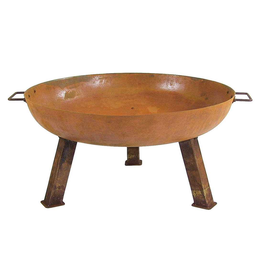 Sunnydaze 30 in Rustic Cast Iron Wood-Burning Fire Pit with Handles Image 8