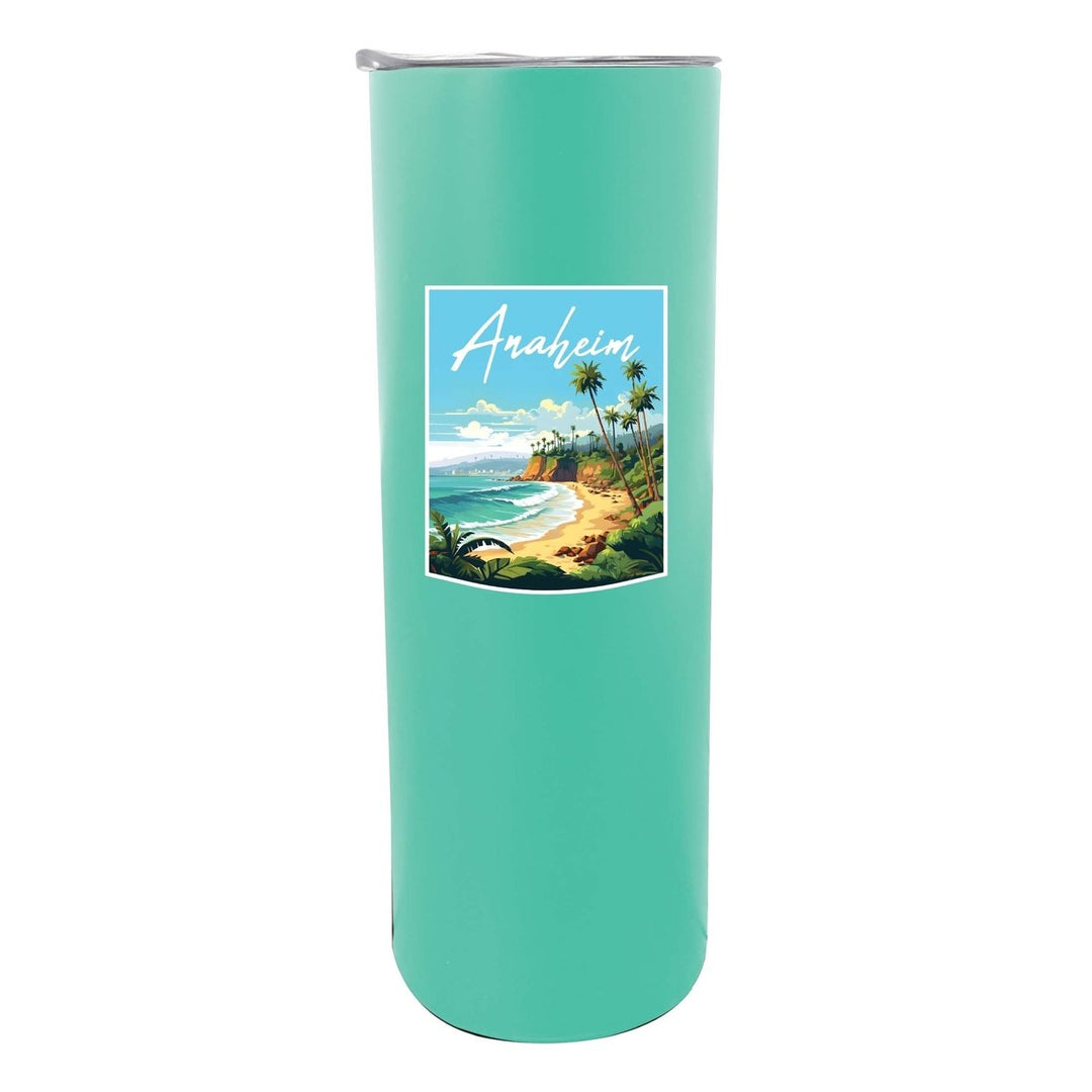 Anaheim California Design B Souvenir 20 oz Insulated Stainless Steel Skinny Tumbler Image 1