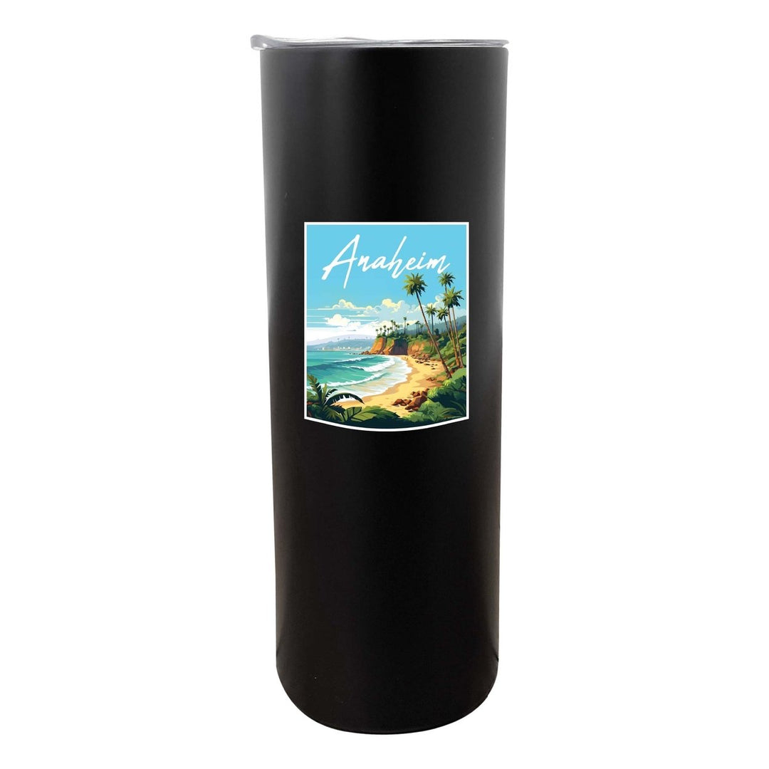 Anaheim California Design B Souvenir 20 oz Insulated Stainless Steel Skinny Tumbler Image 1