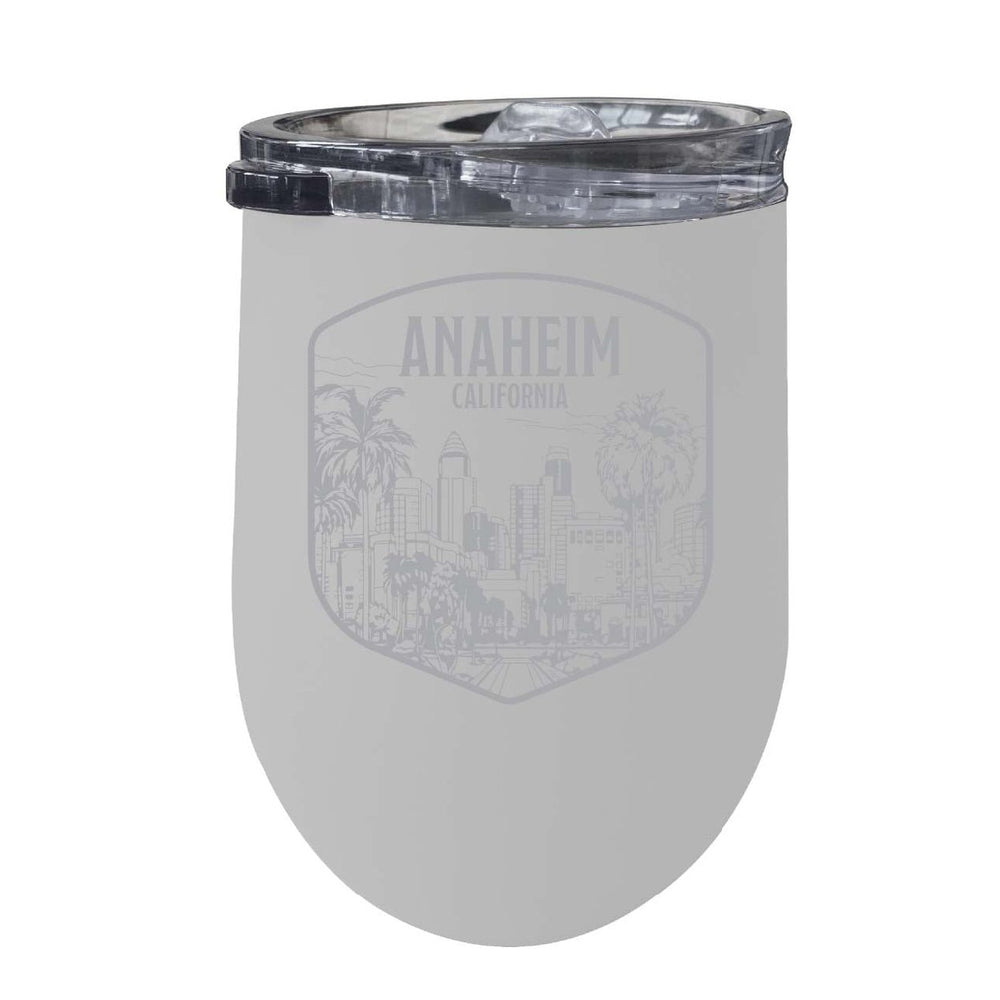 Anaheim California Souvenir 12 oz Engraved Insulated Wine Stainless Steel Tumbler Image 2