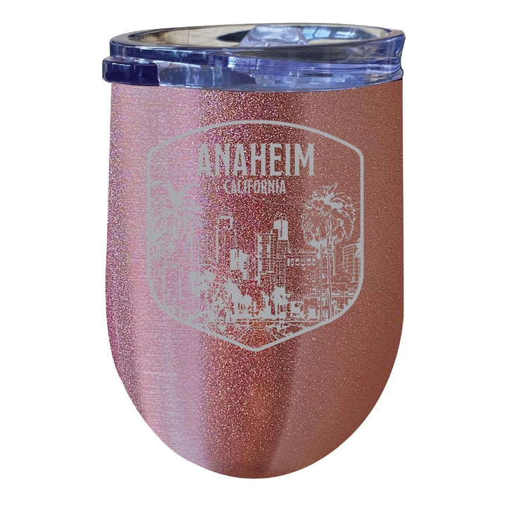 Anaheim California Souvenir 12 oz Engraved Insulated Wine Stainless Steel Tumbler Image 5