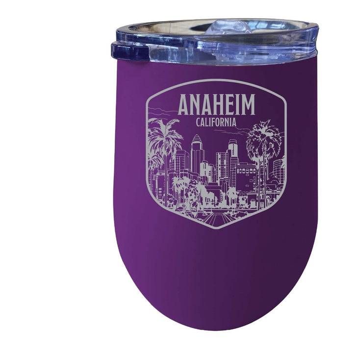 Anaheim California Souvenir 12 oz Engraved Insulated Wine Stainless Steel Tumbler Image 1