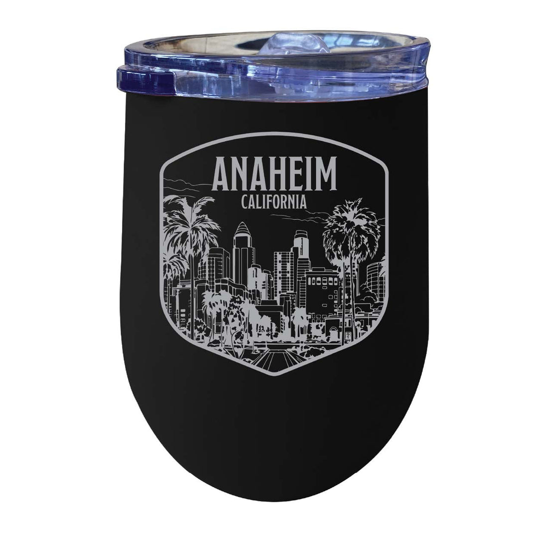 Anaheim California Souvenir 12 oz Engraved Insulated Wine Stainless Steel Tumbler Image 8