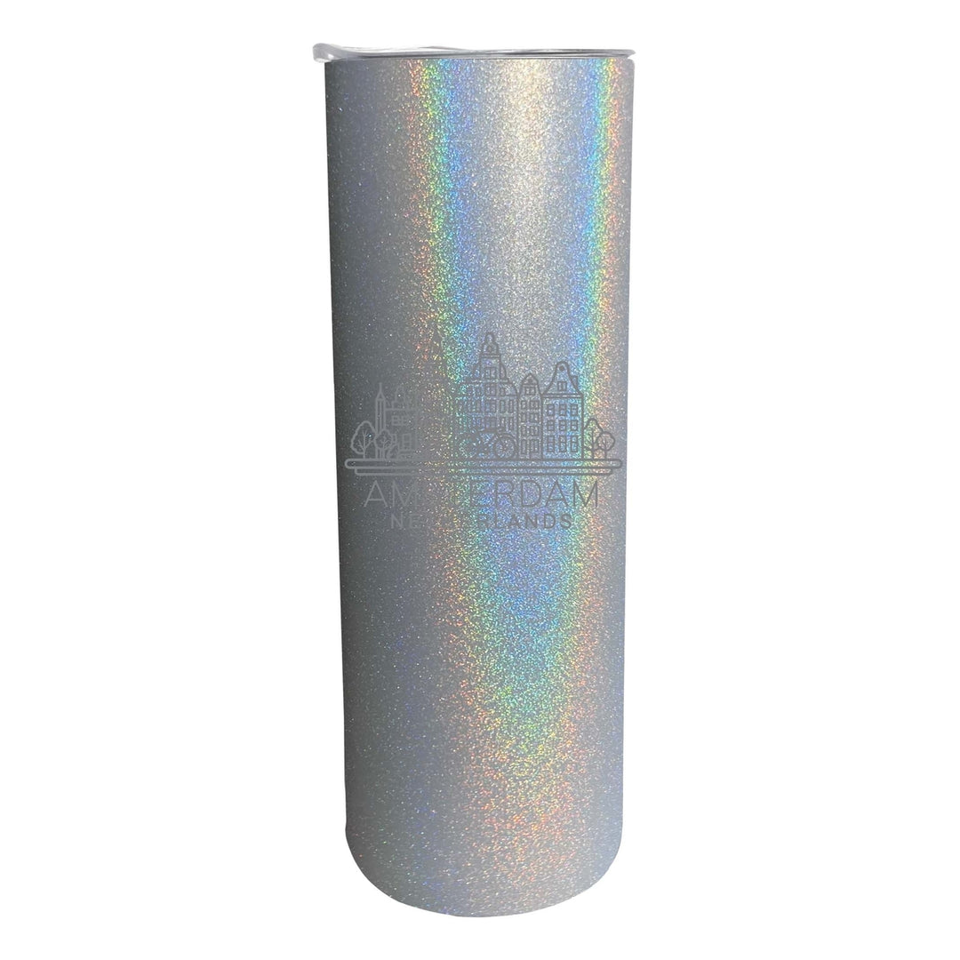 Amsterdam Netherlands Souvenir 20 oz Engraved Insulated Stainless Steel Skinny Tumbler Image 5