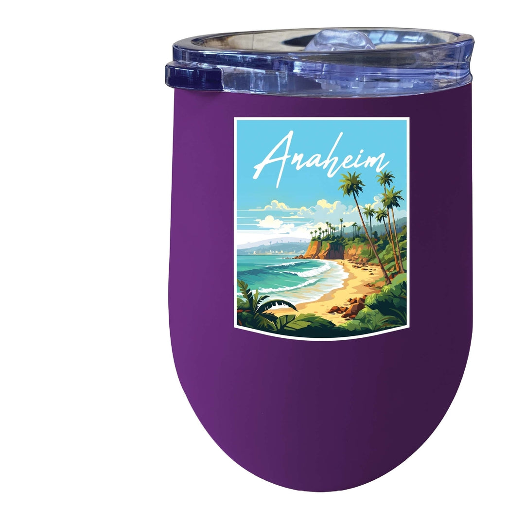 Anaheim California Design B Souvenir 12 oz Insulated Wine Stainless Steel Tumbler Image 5